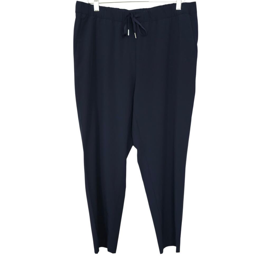 NWT J. Jill Fit Navy Water Repellent On-The-Go Pants M